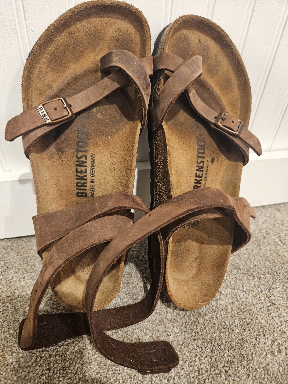 Birkenstock Yara Women’s Brown Suede Slide Sandals